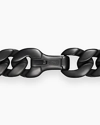 Curb Chain Necklace Black Titanium