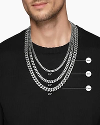 Curb Chain Necklace Black Titanium