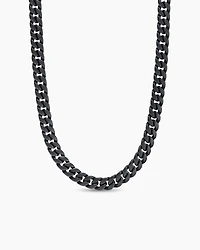 Curb Chain Necklace Black Titanium