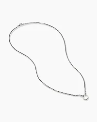 Smooth Amulet Box Chain Necklace Sterling Silver, 2.7mm