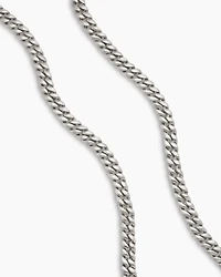 Curb Chain Necklace Sterling Silver, 6mm