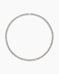 Curb Chain Necklace Sterling Silver, 6mm