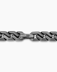 Curb Chain Angular Link Necklace in Titanium