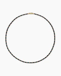 Spiritual Beads Necklace 18K Yellow Gold with Bloodstone and Red Jasper, 4mm