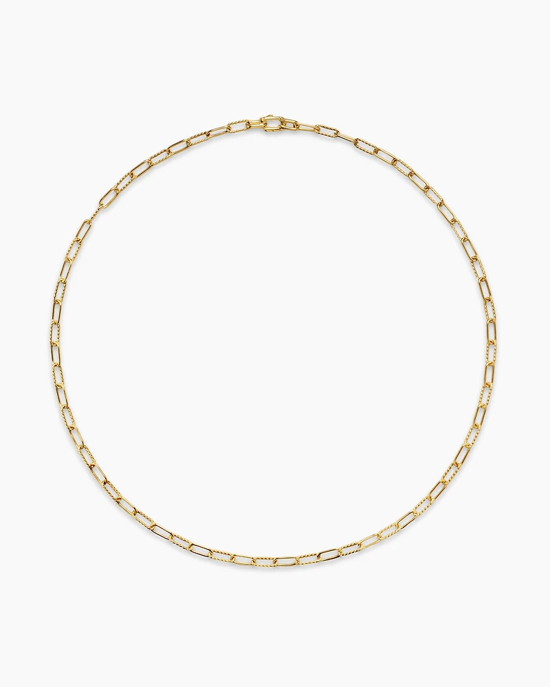 DY MadisonĀ® Chain Necklace in 18K Yellow Gold, 4mm