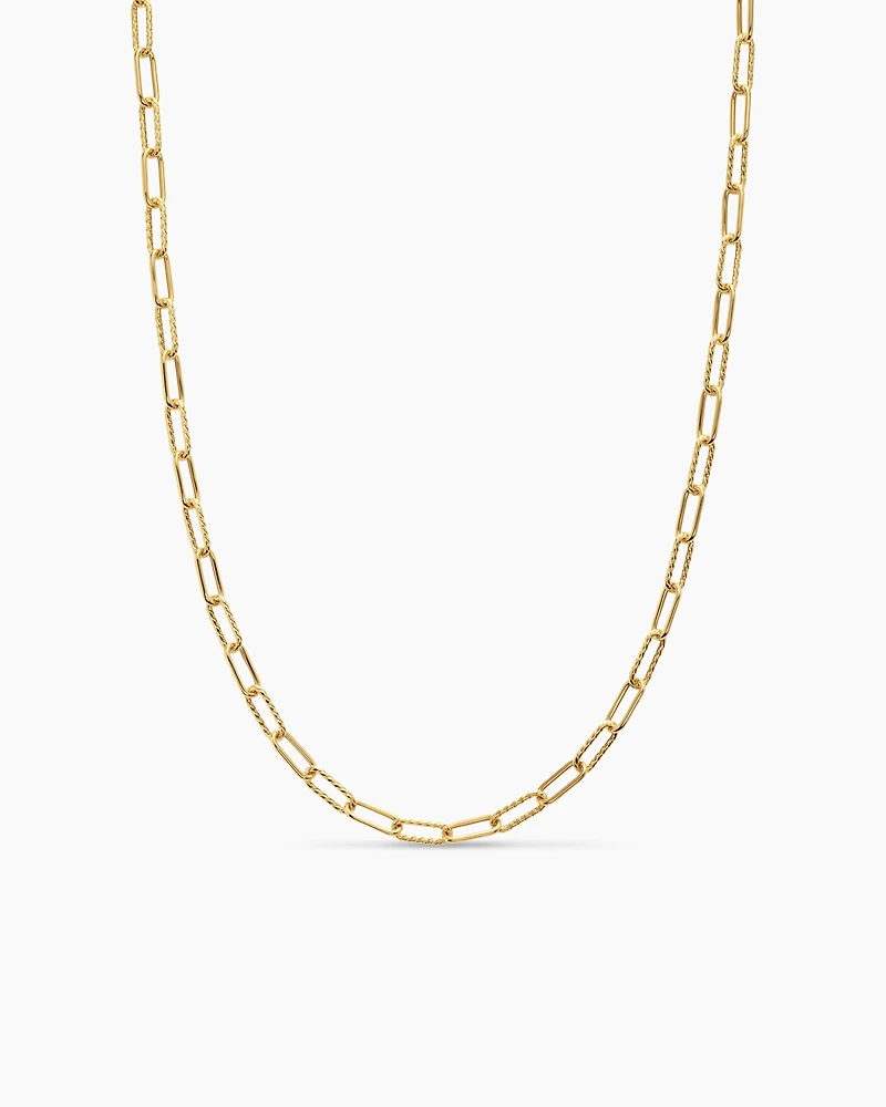 DY MadisonĀ® Chain Necklace in 18K Yellow Gold, 4mm