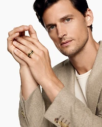 Waves Band Ring 18K Yellow Gold, 10mm
