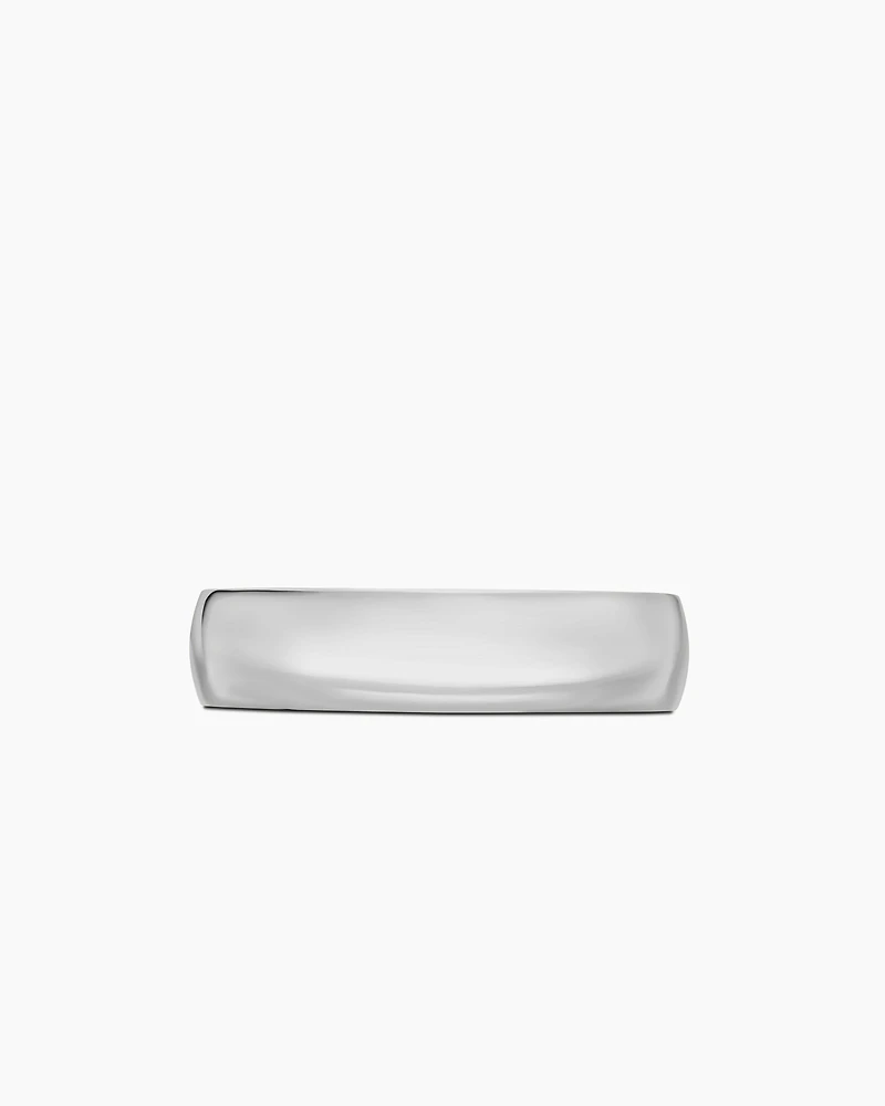 Streamline® Band Ring 18K White Gold, 6mm