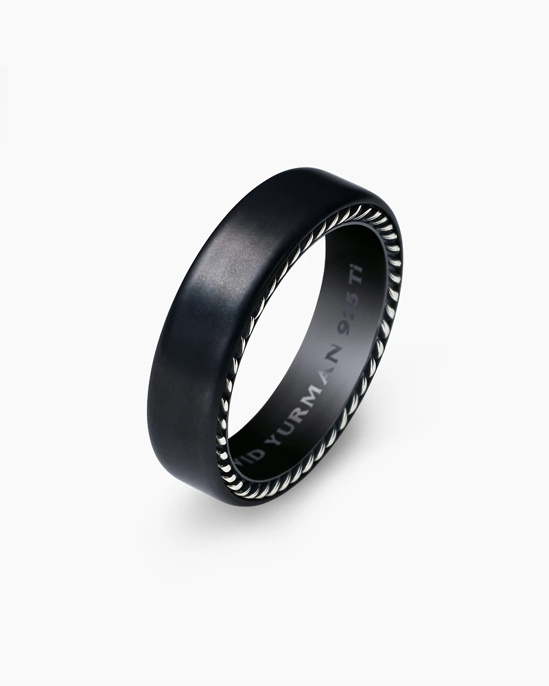 Streamline® Band Ring Black Titanium