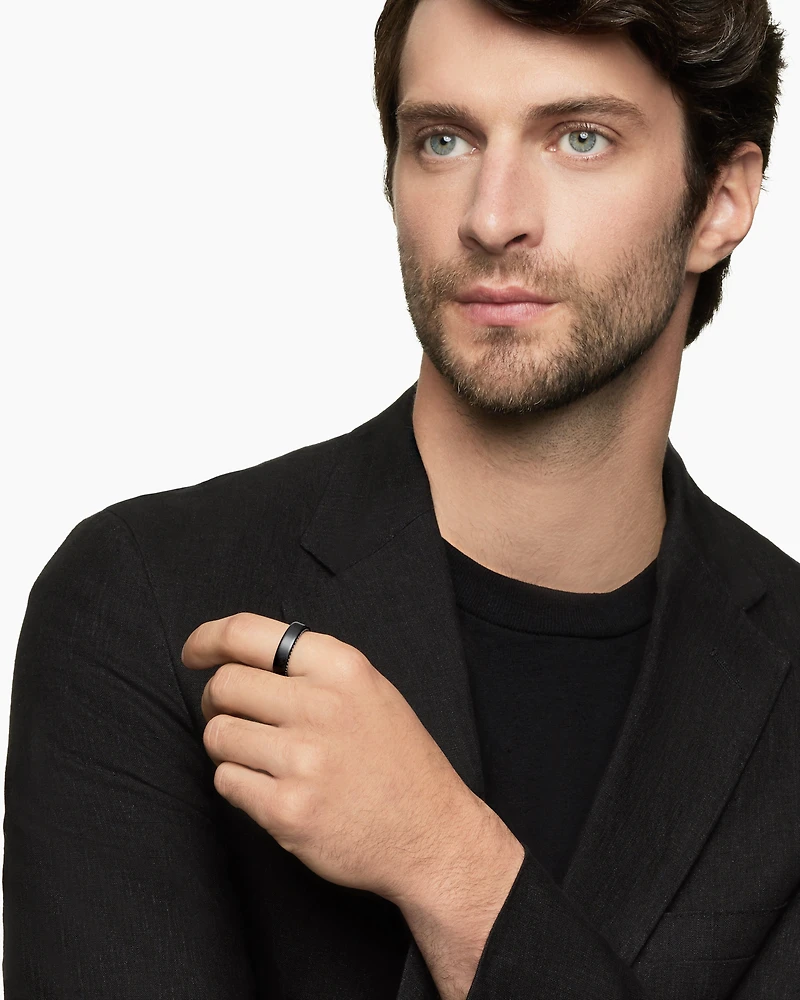 Streamline® Band Ring Black Titanium