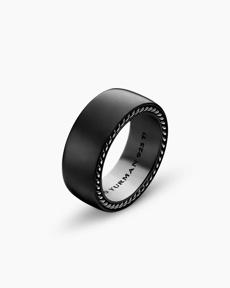 Streamline® Band Ring Black Titanium