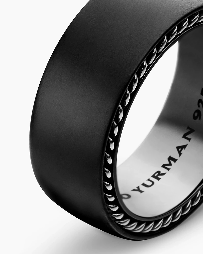 Streamline® Band Ring Black Titanium