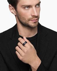Streamline® Band Ring Black Titanium