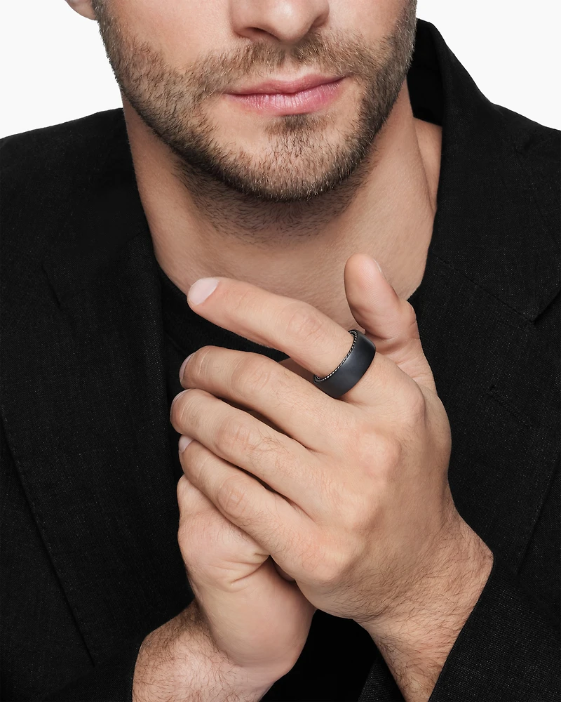 Streamline® Band Ring Black Titanium