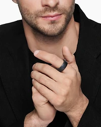Streamline® Band Ring Black Titanium
