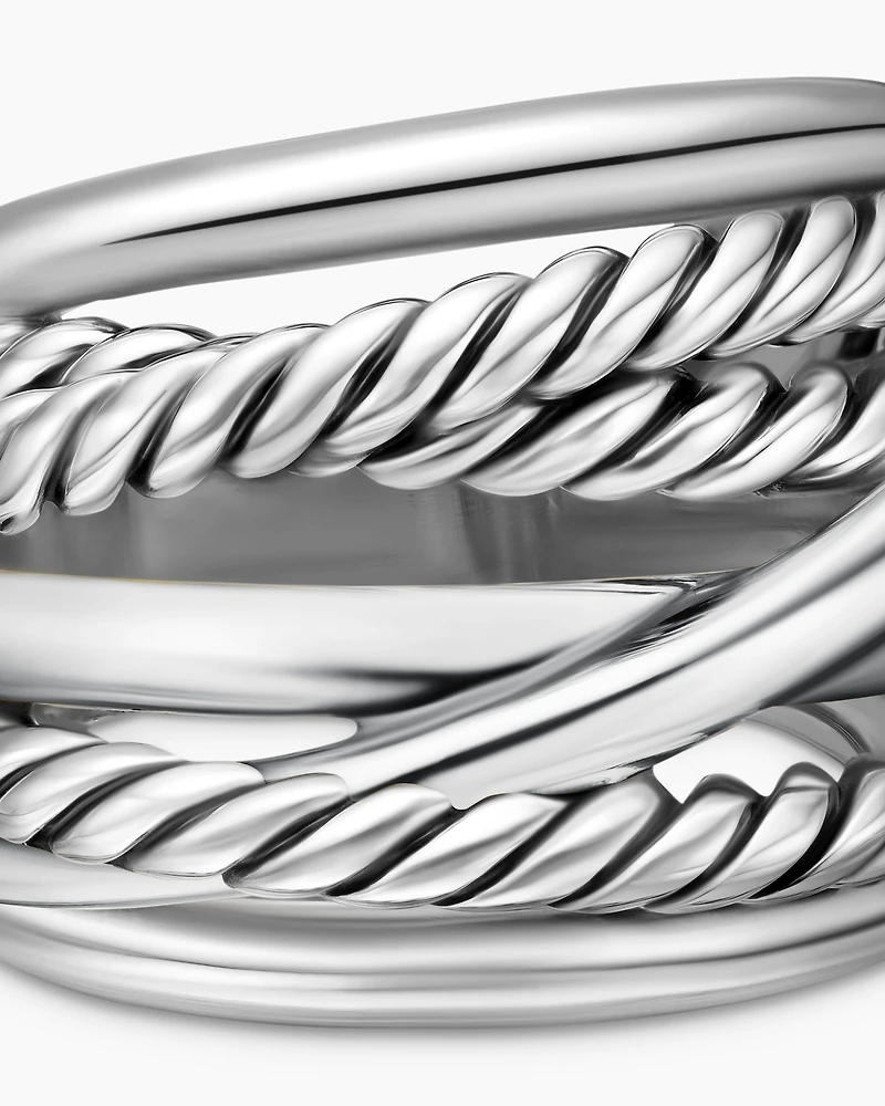 Crossover Ring Sterling Silver