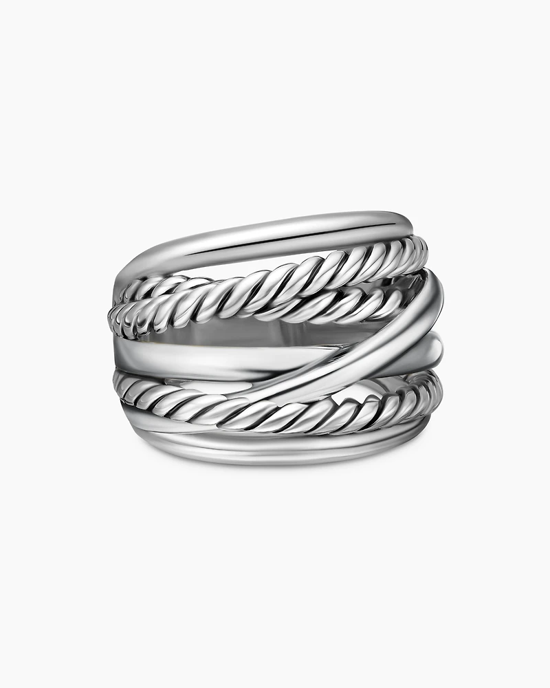 Crossover Ring Sterling Silver