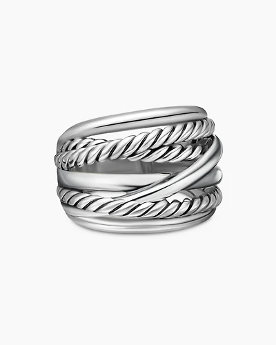 Crossover Ring Sterling Silver