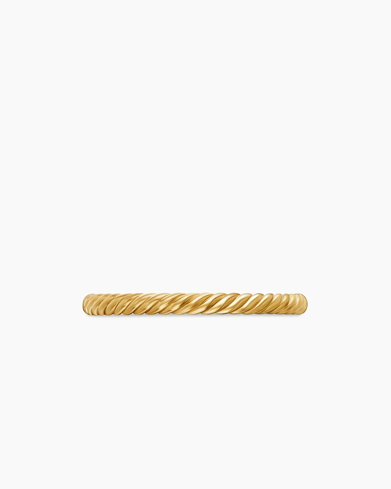 Cable Collectibles® Stack Ring 18K Yellow Gold, 2mm