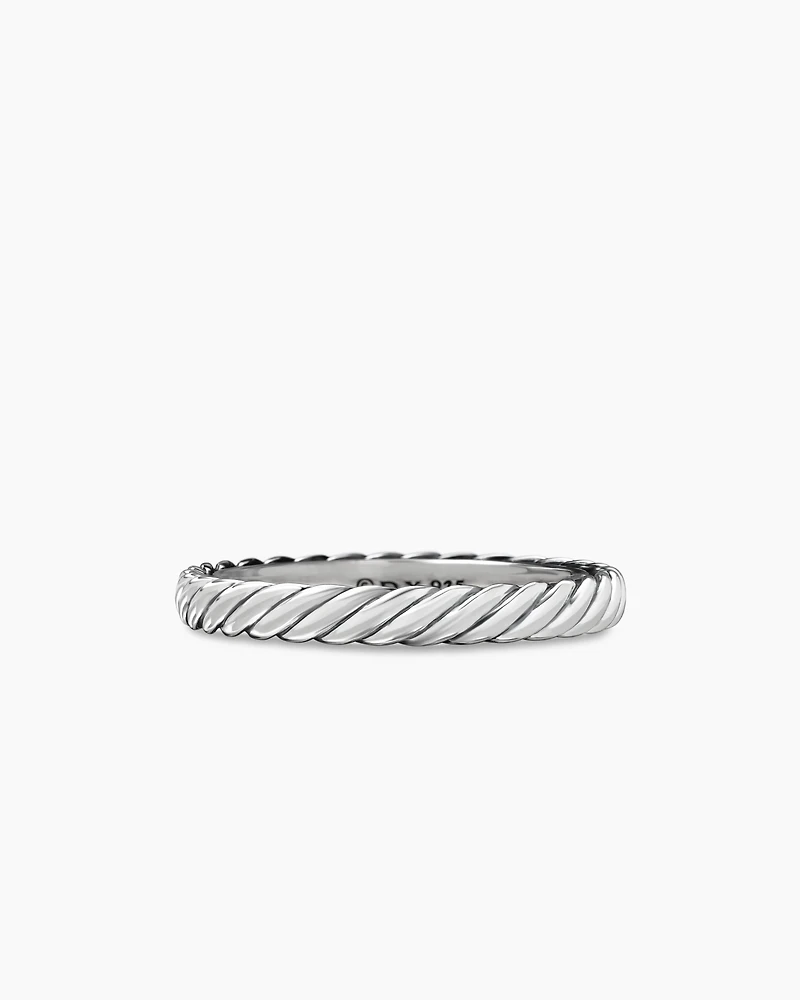 Cable Collectibles® Stack Ring Sterling Silver, 3mm