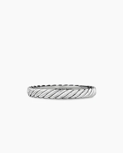 Cable Collectibles® Stack Ring Sterling Silver, 3mm