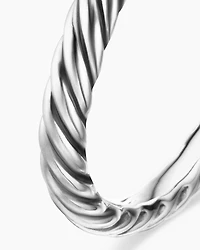 Cable Collectibles® Heart Stack Ring Sterling Silver with Pavé Diamonds, 6.2mm