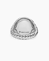 Sculpted Cable Pinky Ring Sterling Silver, 13mm