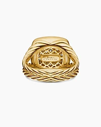 Albion® Ring in 18K Yellow Gold with Pavé Diamonds, 11mm