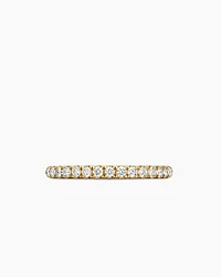 Cable Collectibles® Stack Ring 18K Yellow Gold with Diamonds, 2mm