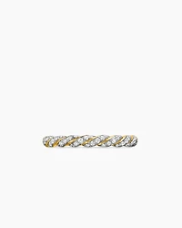 Pavé Petite Band Ring 18K Yellow Gold with Diamonds, 2.8mm