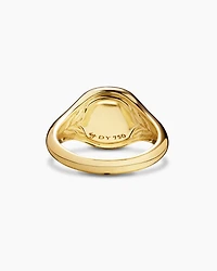 Cable Collectibles® Evil Eye Pinky Ring in 18K Yellow Gold with Pavé Sapphires and Diamonds, 9.7mm
