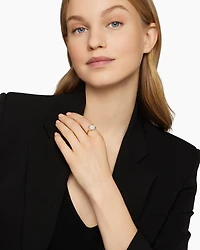 Chatelaine® Ring 18K Yellow Gold with Pavé Diamonds, 11mm