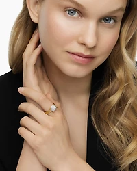 Chatelaine® Ring 18K Yellow Gold with Pavé Diamonds, 11mm