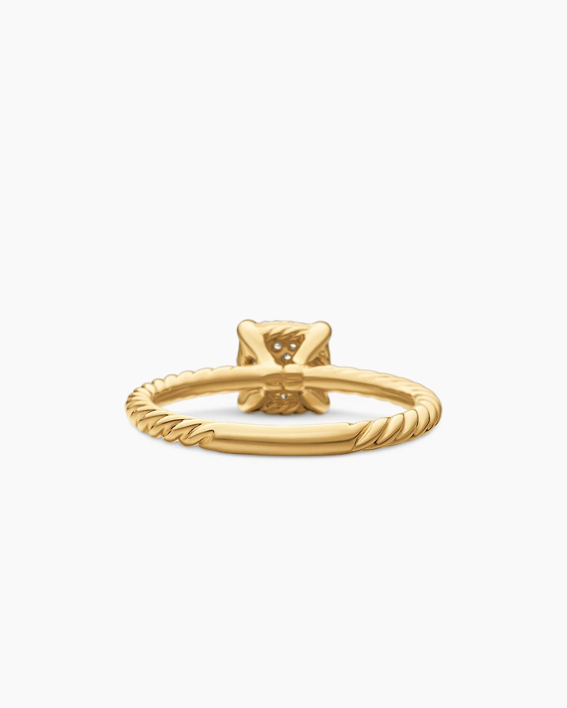 Petite Chatelaine® Ring 18K Yellow Gold with Pavé Diamonds, 7mm