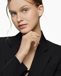 Petite Chatelaine® Ring 18K Yellow Gold with Pavé Diamonds, 7mm