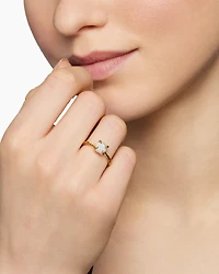 Petite Chatelaine® Ring 18K Yellow Gold with Pavé Diamonds, 7mm