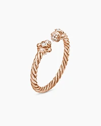 Renaissance Ring 18K Rose Gold with Diamonds, 2.3mm