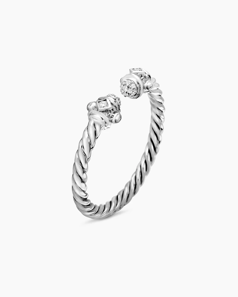 Renaissance Ring 18K White Gold with Diamonds, 2.3mm