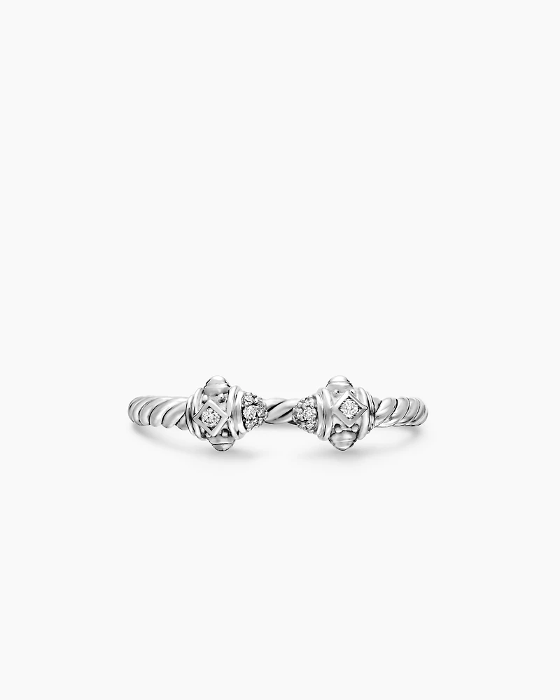 Renaissance Ring 18K White Gold with Diamonds, 2.3mm
