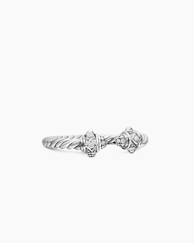 Renaissance Ring 18K White Gold with Diamonds, 2.3mm