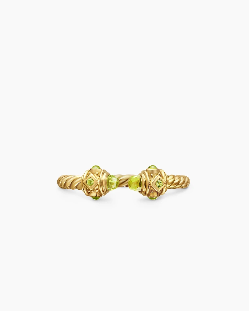 Renaissance Ring in 18K Yellow Gold with Peridot, 2.3mm