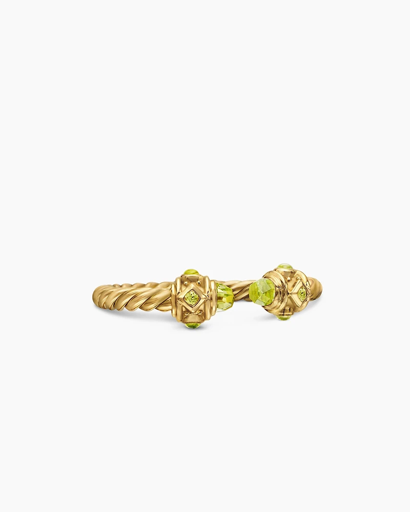 Renaissance Ring in 18K Yellow Gold with Peridot, 2.3mm