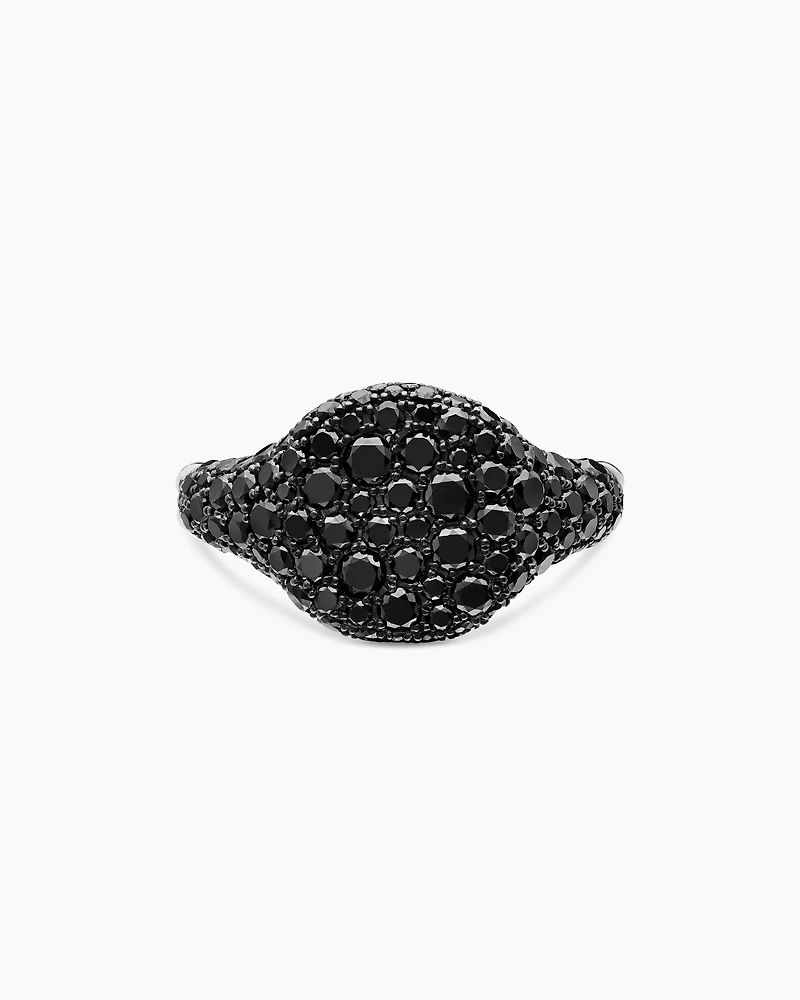 Pavé Pinky Ring in 18K White Gold with Diamonds