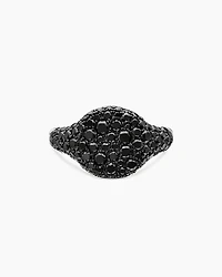 Pavé Pinky Ring in 18K White Gold with Diamonds