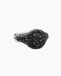 Pavé Pinky Ring in 18K White Gold with Diamonds