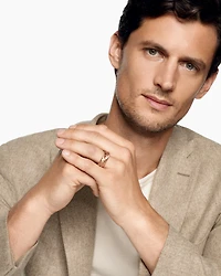 Chevron Band Ring 18K Rose Gold