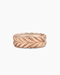 Chevron Band Ring 18K Rose Gold