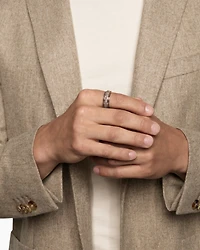 Streamline® Bevelled Band Ring 18K Rose Gold with Cognac Diamonds, 8.5mm