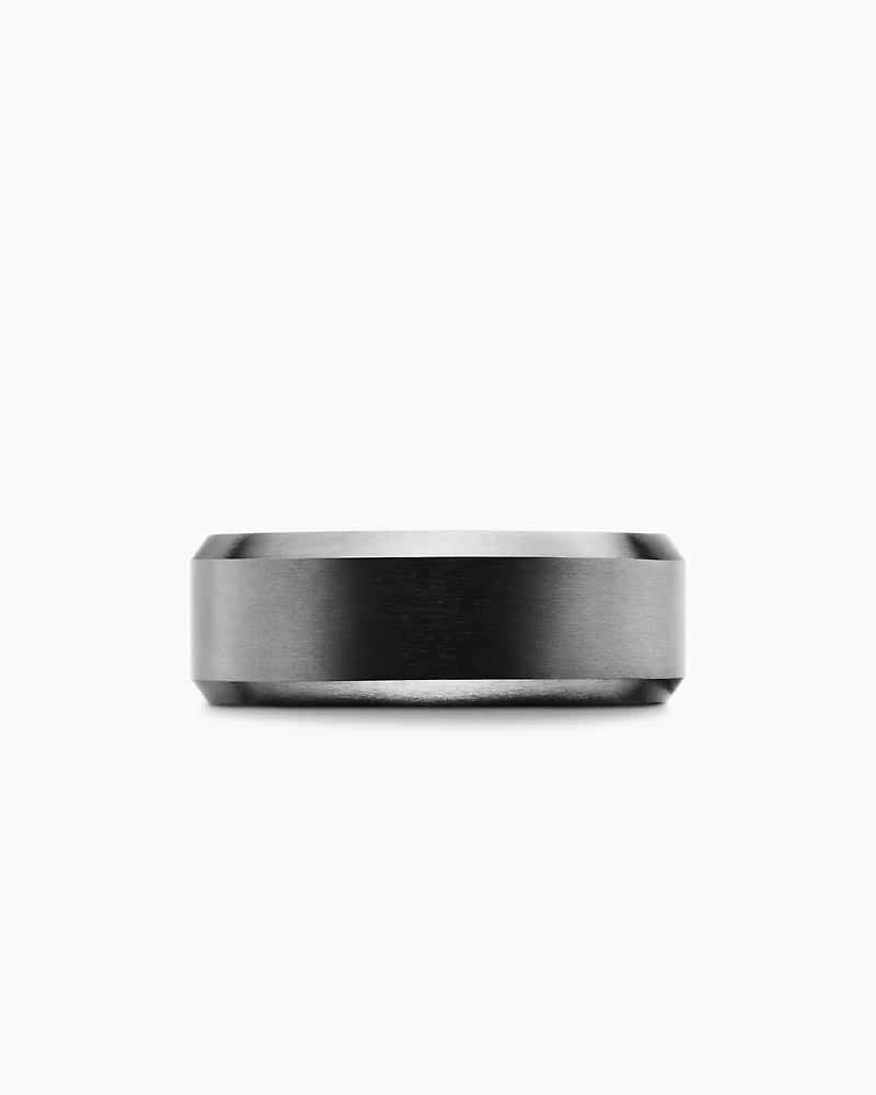 Streamline® Bevelled Band Ring Titanium