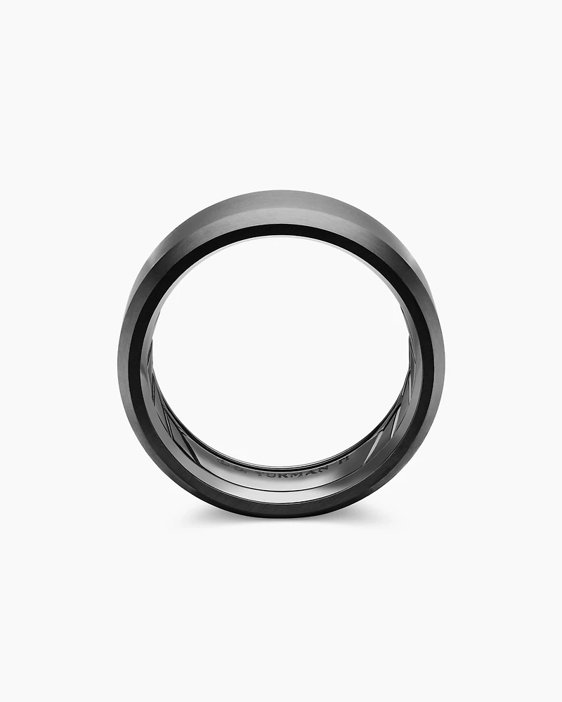 Streamline® Bevelled Band Ring Titanium